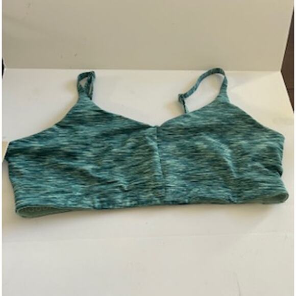 $60 NWT Outdoor Voices Flow Adjustable Bralette XXXL Green Pattern - Picture 6 of 6